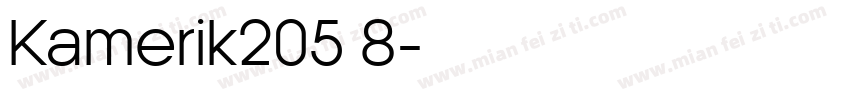 Kamerik205 8字体转换